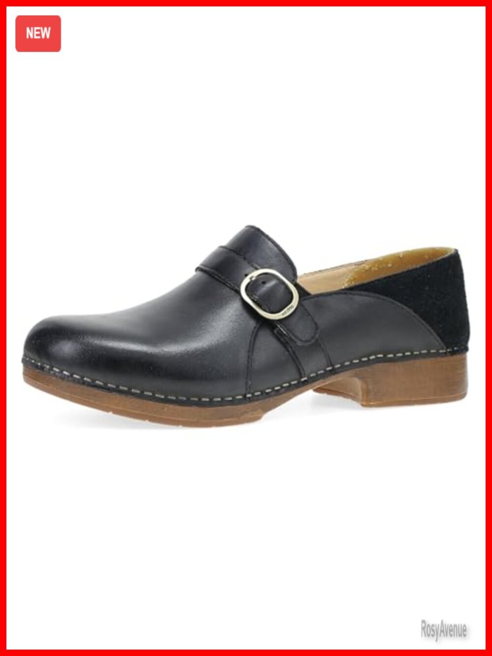 Dansko Margaret Leather Loafer Clog Comfort Slip Resistant Work Shoe